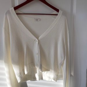 Wilfred plunge knit sweater